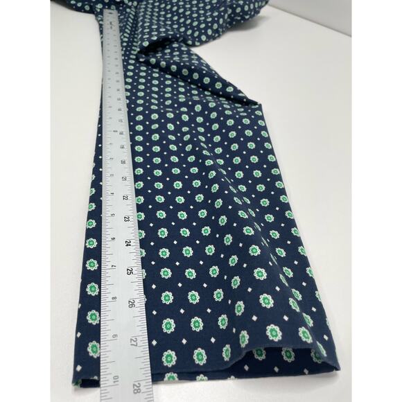 New Charter Club Tummy Slimming Leg Ankle Pants Blue Polka Dot AOP 10 Office - Picture 10 of 11